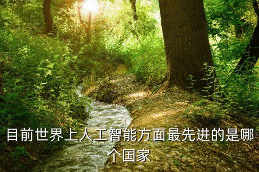 目前世界上人工智能方面最先進(jìn)的是哪個(gè)國家
