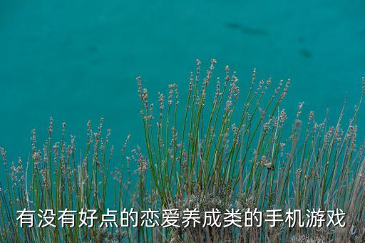 有沒有好點的戀愛養(yǎng)成類的手機游戲