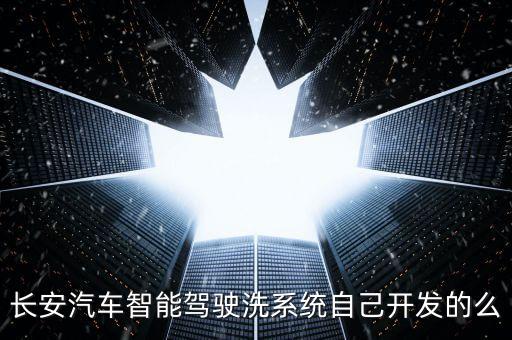 長安汽車智能駕駛洗系統(tǒng)自己開發(fā)的么