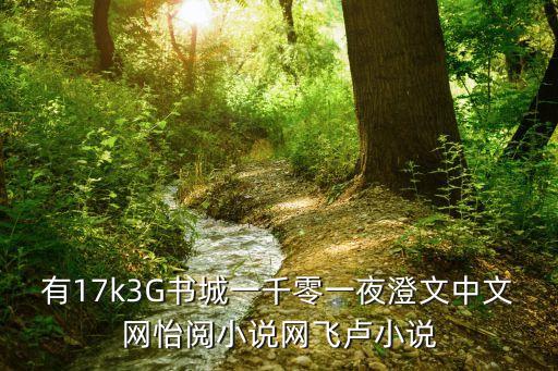 有17k3G書城一千零一夜澄文中文網(wǎng)怡閱小說網(wǎng)飛盧小說