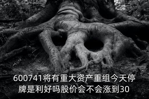 600741將有重大資產(chǎn)重組今天停牌是利好嗎股價(jià)會(huì)不會(huì)漲到30
