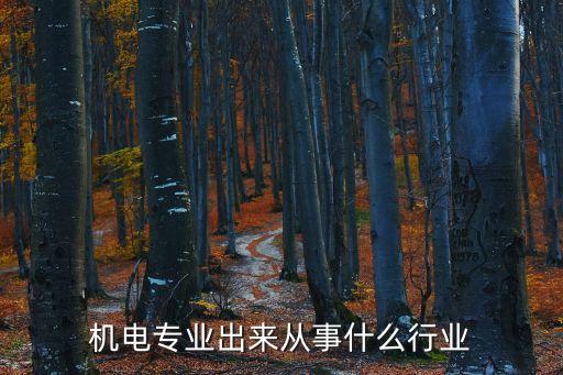 機(jī)電專業(yè)出來從事什么行業(yè)