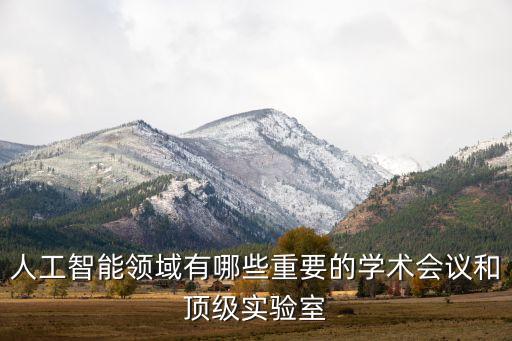 人工智能領(lǐng)域有哪些重要的學(xué)術(shù)會(huì)議和頂級(jí)實(shí)驗(yàn)室