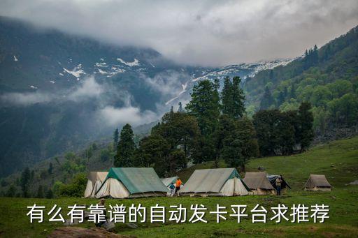 有么有靠譜的自動(dòng)發(fā)卡平臺(tái)求推薦