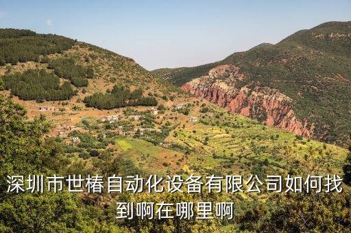 深圳市世椿自動(dòng)化設(shè)備有限公司如何找到啊在哪里啊