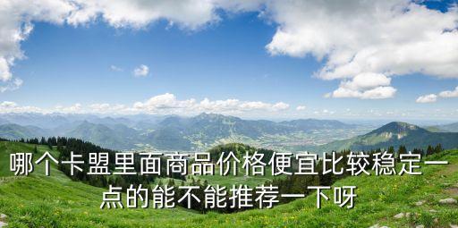 和平卡盟全網(wǎng)最低價穩(wěn)定卡盟，哪個卡盟里面商品價格便宜比較穩(wěn)定一點的能不能推薦一下呀