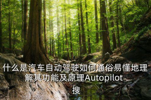什么是汽車自動(dòng)駕駛?cè)绾瓮ㄋ滓锥乩斫馄涔δ芗霸鞟utopilot  搜