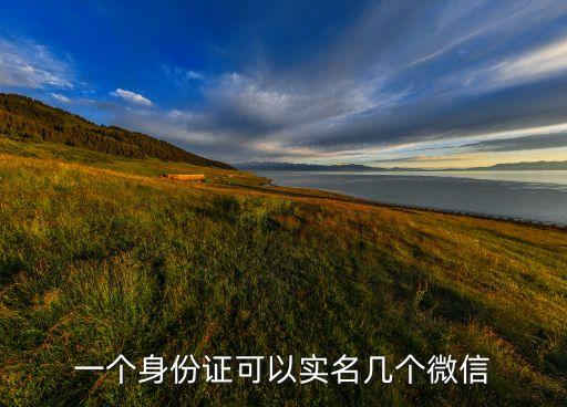 一個(gè)身份證可以實(shí)名幾個(gè)微信