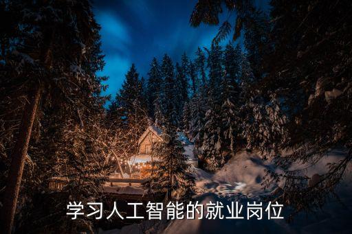 學(xué)習(xí)人工智能的就業(yè)崗位