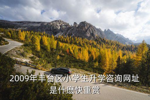 2009年豐臺(tái)區(qū)小學(xué)生升學(xué)咨詢網(wǎng)址是什麼快重賞