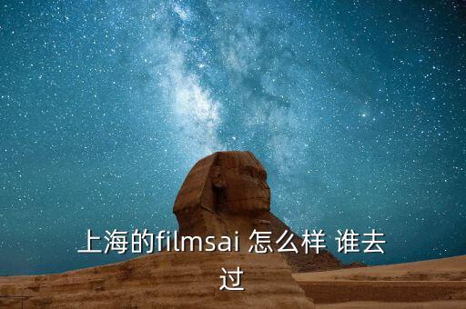 中國ai人工智能影像公司怎么樣，上海的filmsai 怎么樣 誰去過