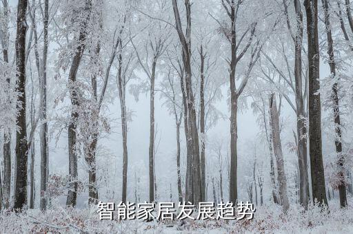 智能家居發(fā)展趨勢