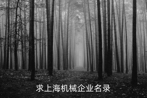 上海修悟機械設備有限公司，求上海機械企業(yè)名錄