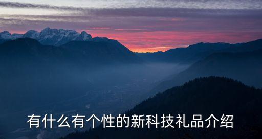 有什么有個性的新科技禮品介紹