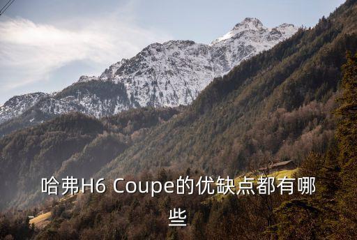 哈弗H6 Coupe的優(yōu)缺點(diǎn)都有哪些