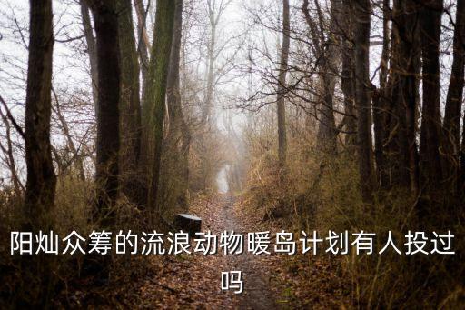 流浪狗眾籌，流浪狗救助站