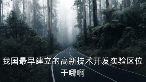 國家人工智能實驗區(qū)在哪，我國最早建立的高新技術開發(fā)實驗區(qū)位于哪啊