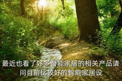 最近也看了好多智能家居的相關(guān)產(chǎn)品請(qǐng)問(wèn)目前比較好的智能家居設(shè)