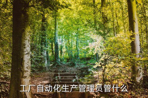 工廠自動(dòng)化生產(chǎn)管理員管什么