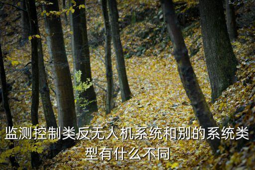 監(jiān)測(cè)控制類反無人機(jī)系統(tǒng)和別的系統(tǒng)類型有什么不同
