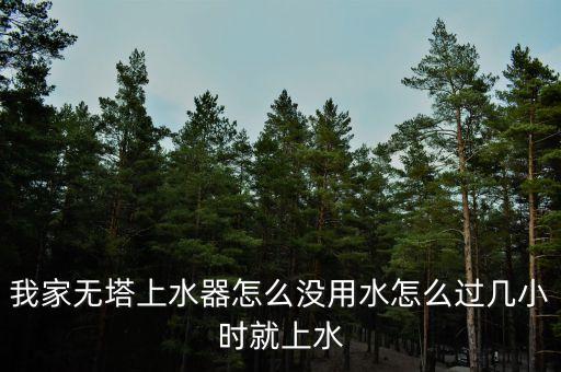 我家無(wú)塔上水器怎么沒(méi)用水怎么過(guò)幾小時(shí)就上水