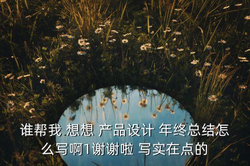 誰幫我 想想 產(chǎn)品設(shè)計 年終總結(jié)怎么寫啊1謝謝啦 寫實在點的