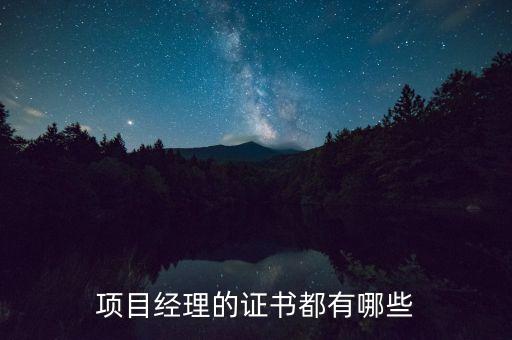 項(xiàng)目經(jīng)理證書，項(xiàng)目經(jīng)理須取得哪些證書及資格