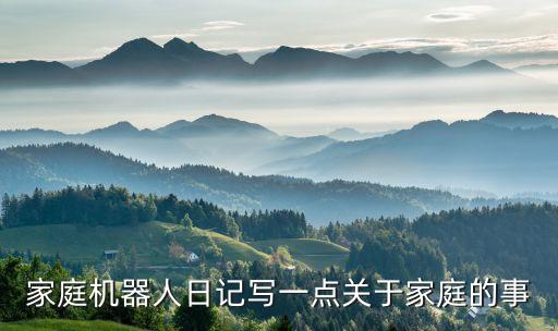家庭機(jī)器人日記寫一點(diǎn)關(guān)于家庭的事