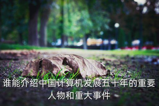 誰(shuí)能介紹中國(guó)計(jì)算機(jī)發(fā)展五十年的重要人物和重大事件