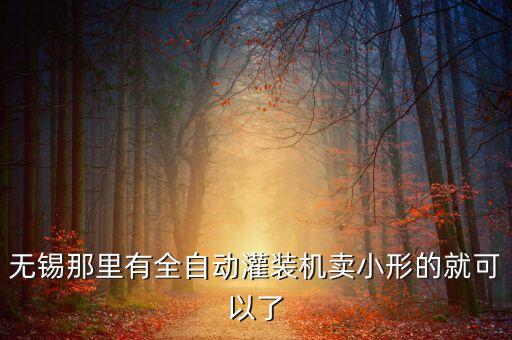 無錫那里有全自動灌裝機(jī)賣小形的就可以了