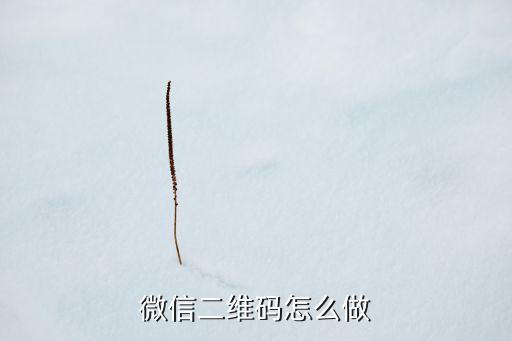 微信二維碼怎么做