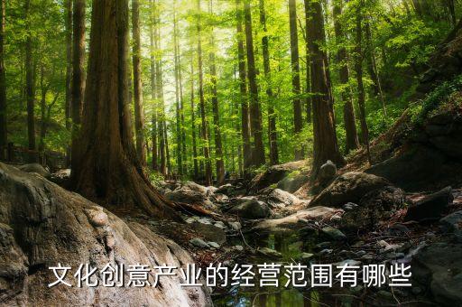 文化創(chuàng)意產(chǎn)業(yè)的經(jīng)營范圍有哪些