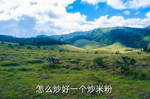 怎么炒好一個(gè)炒米粉
