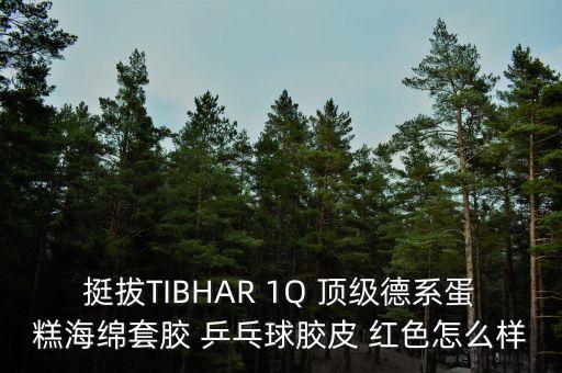 挺拔TIBHAR 1Q 頂級德系蛋糕海綿套膠 乒乓球膠皮 紅色怎么樣