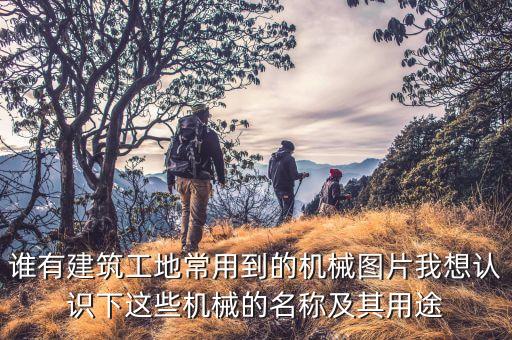 誰有建筑工地常用到的機(jī)械圖片我想認(rèn)識下這些機(jī)械的名稱及其用途