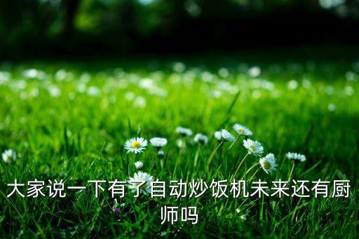 大家說(shuō)一下有了自動(dòng)炒飯機(jī)未來(lái)還有廚師嗎