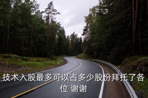 技術入股一般占多少，技術入股最多可占股份比例的多少