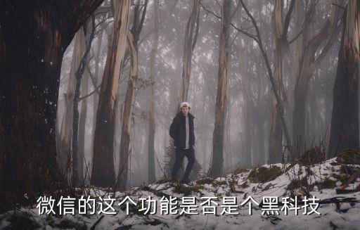 微信的這個功能是否是個黑科技