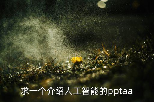 求一個(gè)介紹人工智能的pptaa