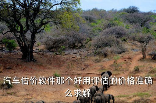 汽車估價(jià)軟件那個(gè)好用評(píng)估的價(jià)格準(zhǔn)確么求解