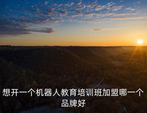想開一個機器人教育培訓(xùn)班加盟哪一個品牌好