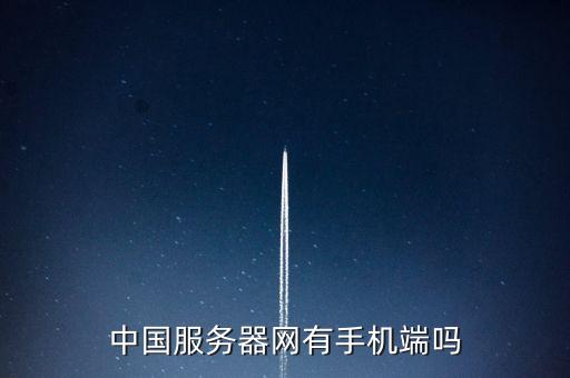 老馬自助下單app，中國服務(wù)器網(wǎng)有手機端嗎