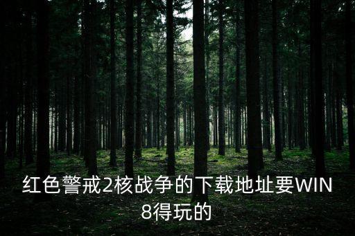 紅色警戒2核戰(zhàn)爭(zhēng)的下載地址要WIN8得玩的