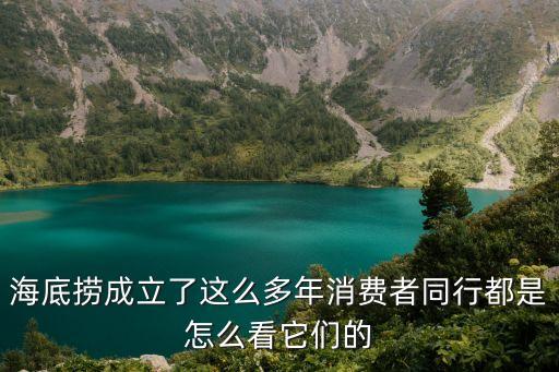 海底撈成立了這么多年消費(fèi)者同行都是怎么看它們的