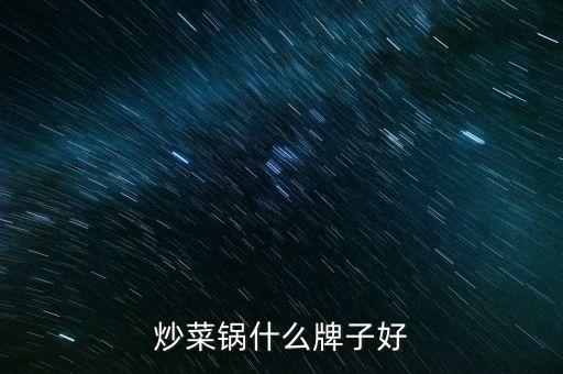 炒菜鍋什么牌子好