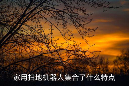 家用掃地機(jī)器人集合了什么特點(diǎn)