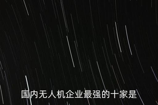 國內(nèi)無人機企業(yè)最強的十家是
