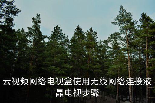 云視頻網(wǎng)絡(luò)電視盒使用無(wú)線網(wǎng)絡(luò)連接液晶電視步驟