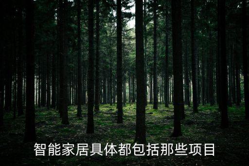 智能家居都有啥，智能家居大概有多少種