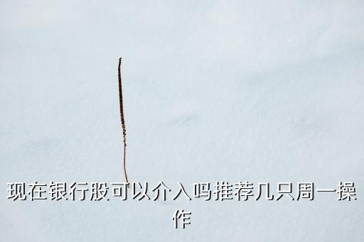 上機數(shù)控是龍頭股嗎，現(xiàn)在銀行股可以介入嗎推薦幾只周一操作
